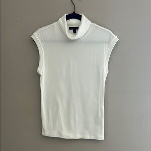 Banana Republic White Fitted Tank Top